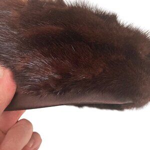 Elegant Brown Fur Beret